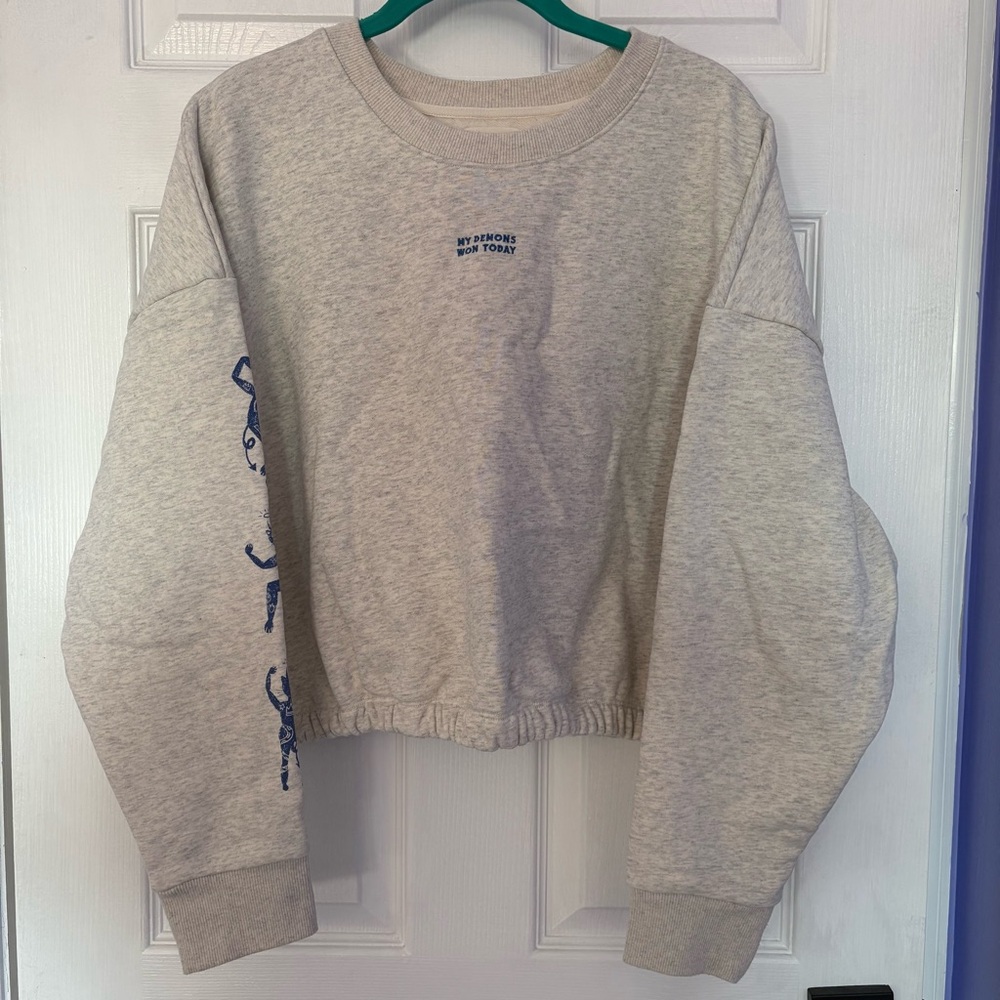 Octopied Mind Crop Sweatshirt
